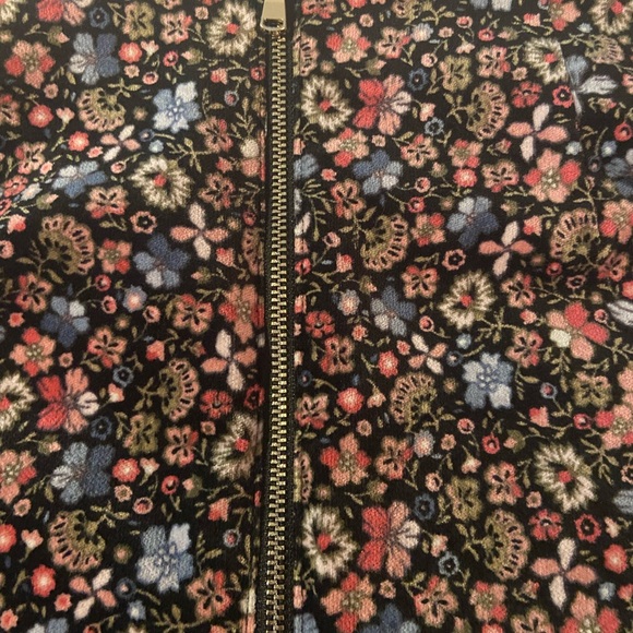 LOFT FLORAL PRINT SOFT FINE WALE CORDUROY A LINE SKIRT SIZE 2 - Picture 5 of 11